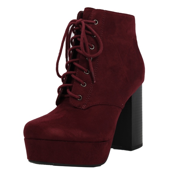 Vino Lace Up Platform Chunky Block Heel Boot - Picture 3 of 6